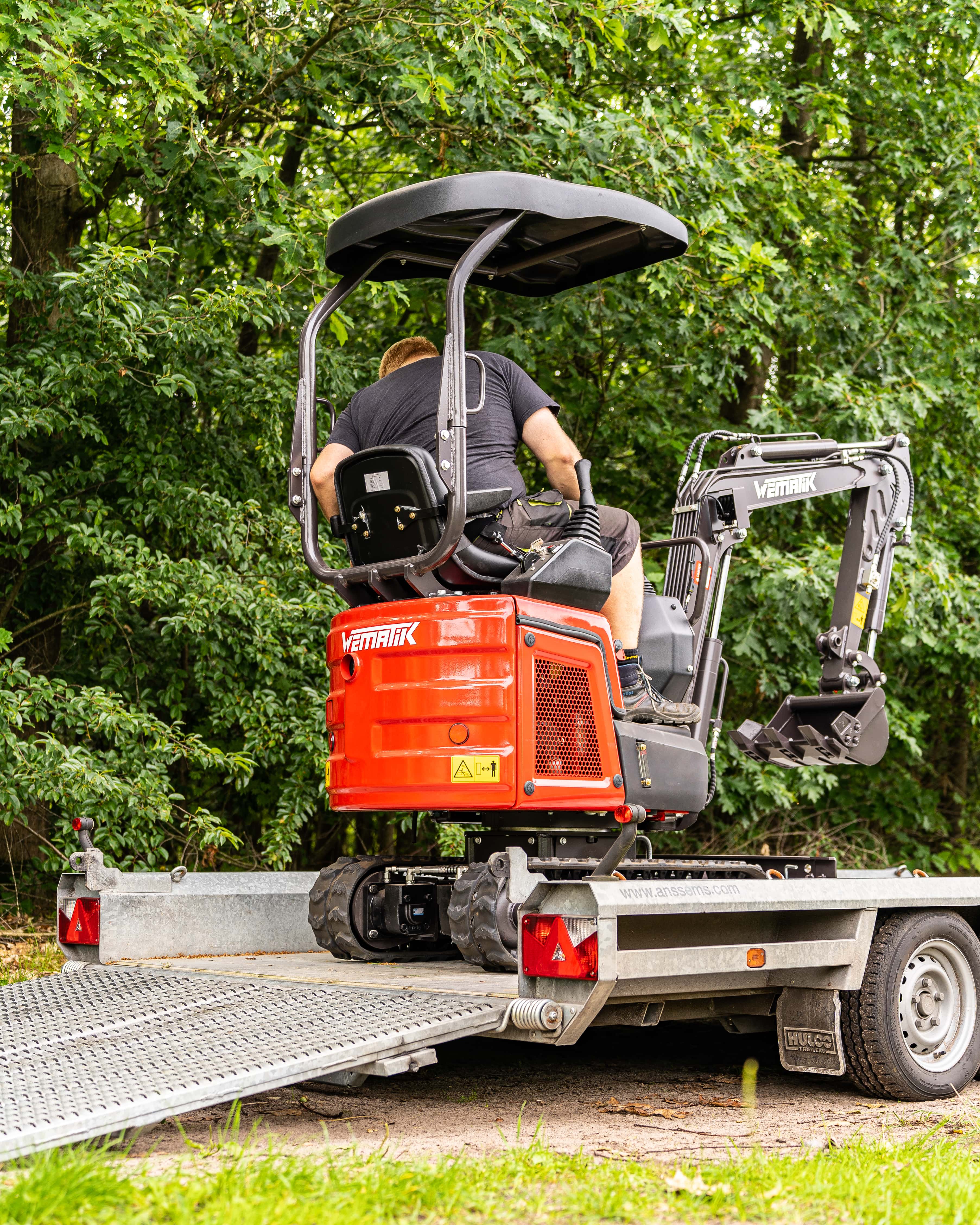 Minigraver Cascade 12 met joystickbediening, kubota motor en KDK pomp