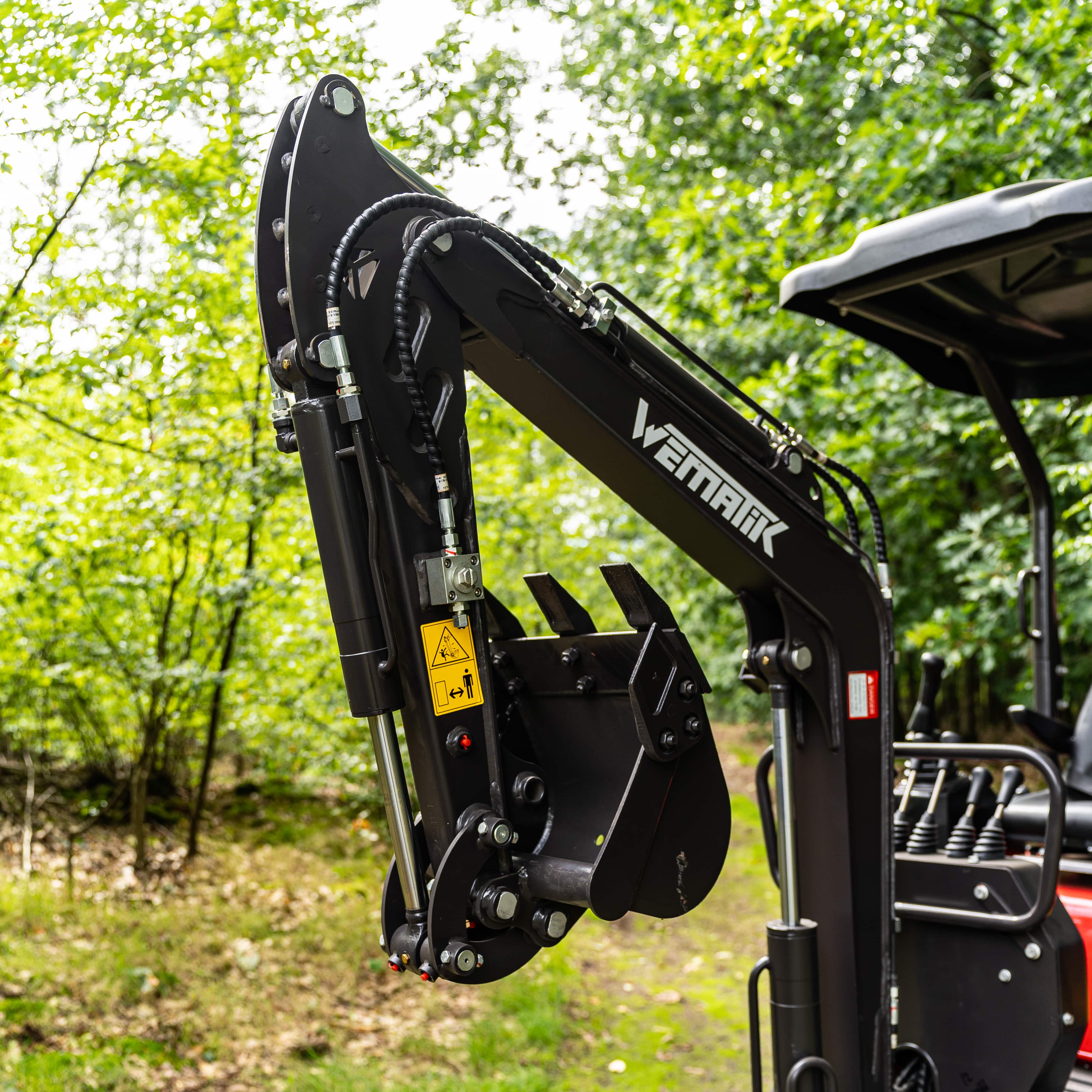 Minigraver Cascade 12 met joystickbediening, kubota motor en KDK pomp